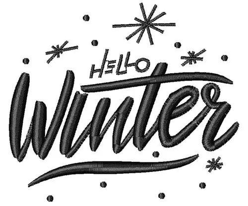 Don’t Miss Out Hello Winter Embroidery Design