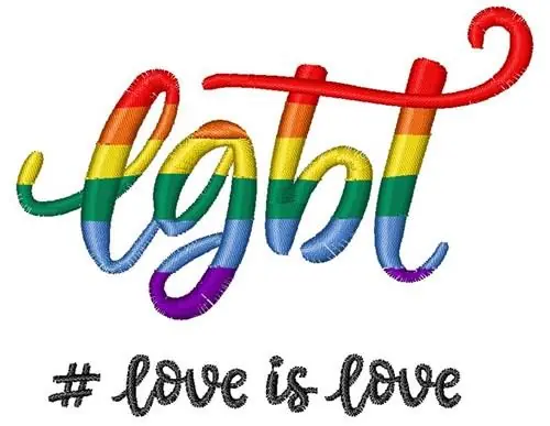 Love Is Love Embroidery Design Factory Price