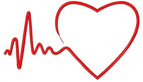 Heart Beat Embroidery Design Bulk Order