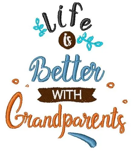 Best Price Better With Grandparents Embroidery Design