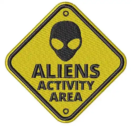 Bargain Aliens Area Embroidery Design