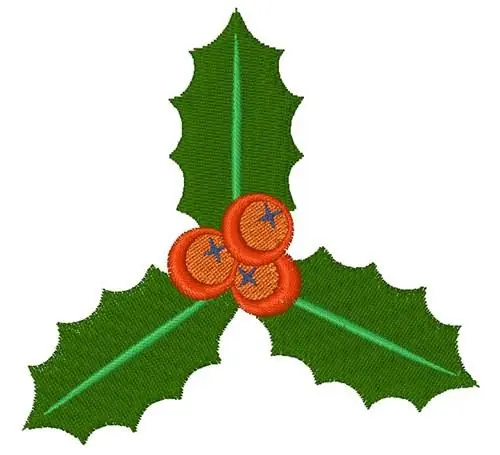 Holly Leaves Embroidery Design Top Rated