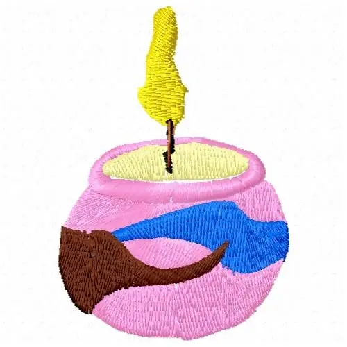 Citronella Candle Embroidery Design Grab Now