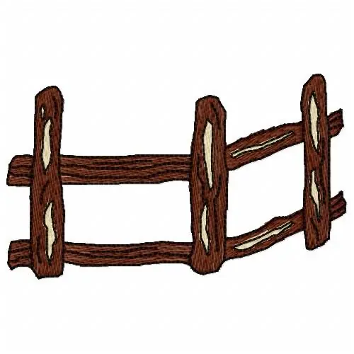 Bulk Order Wood Fence Embroidery Design
