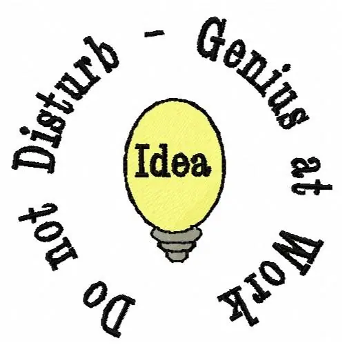 Premium Good Idea Embroidery Design
