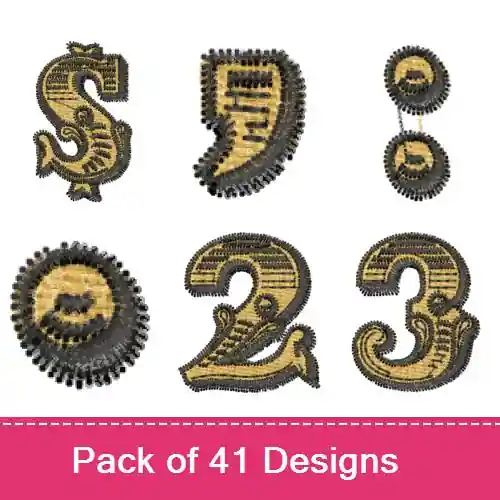 Budget Ringmaster Font Embroidery design pack by Bella Mia Designs, Embroidery Packs on EmbroideryDesigns.com