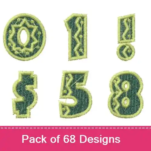 El Rio Lobo Font Embroidery design pack by Bella Mia Designs, Embroidery Packs on EmbroideryDesigns.com Save Now