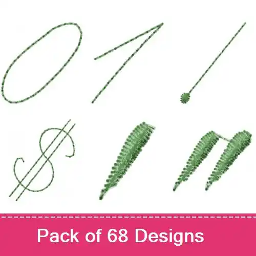 Old Script Font Embroidery design pack by Bella Mia Designs, Embroidery Packs on EmbroideryDesigns.com Buy Direct