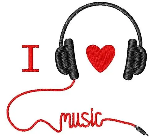 Last Chance I Love Music Embroidery Design