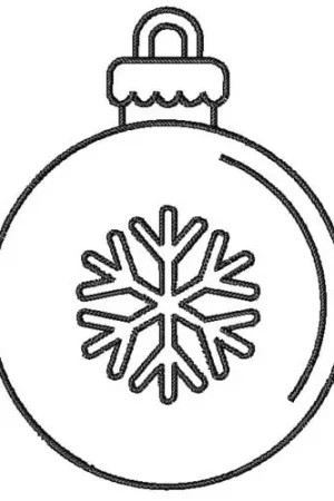 Authentic Snowflake Ornament Embroidery Design