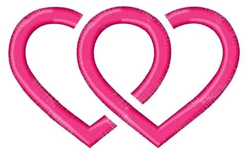 Entwined Hearts Embroidery Design Clearance