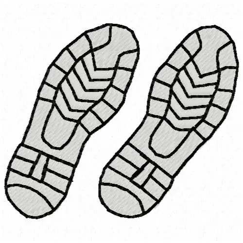 Free Returns Two Shoes Embroidery Design
