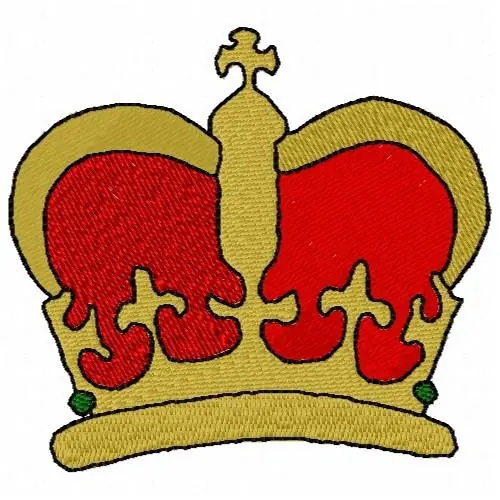 Free Shipping Royal Crown Embroidery Design