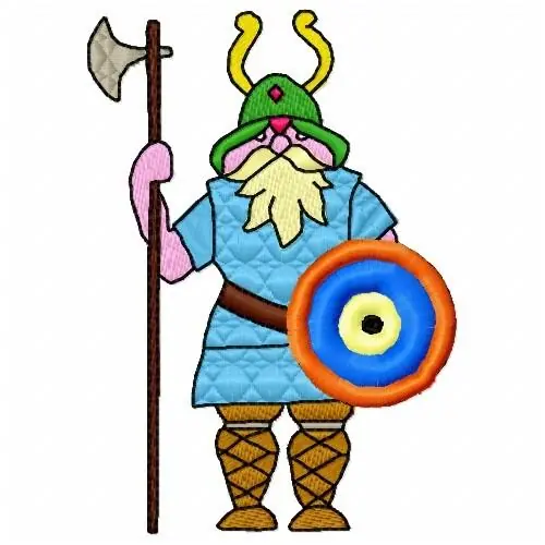 Best Choice Viking Soldier Embroidery Design