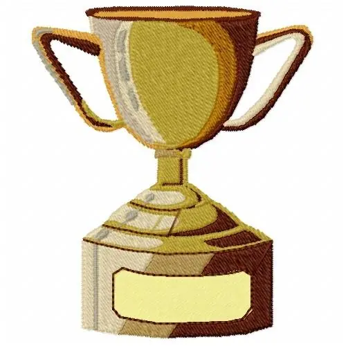 Special Discount Trophy Cup Embroidery Design