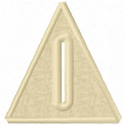 Triangle Button Hole Embroidery Design Premium