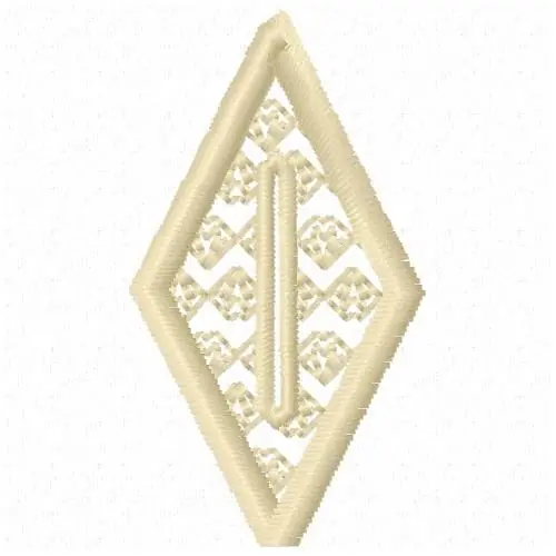 Diamond Button Hole Embroidery Design Free Shipping