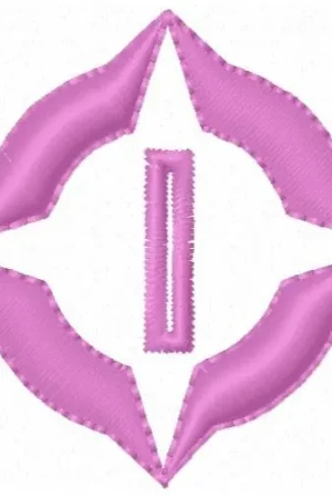 Wholesale Star Button Hole Embroidery Design
