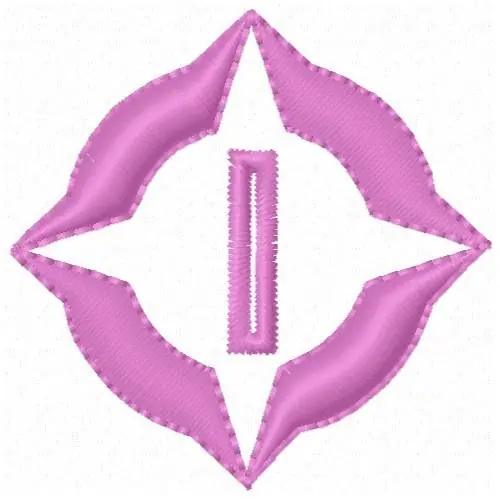 Wholesale Star Button Hole Embroidery Design