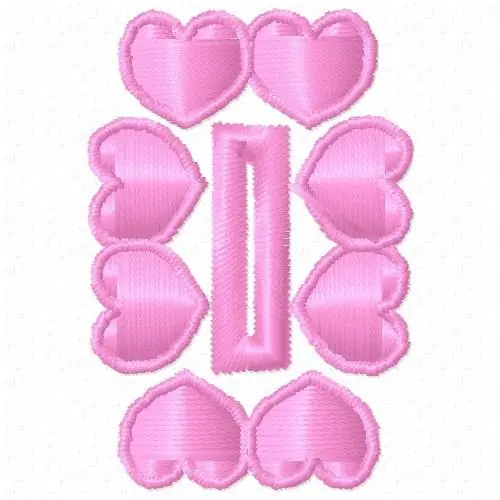 Buy Today Valentine Button Hole Embroidery Design