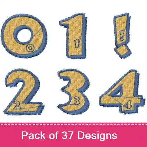 101 Alpha Pikture Font Embroidery design pack by Bella Mia Designs, Embroidery Packs on EmbroideryDesigns.com Must Have