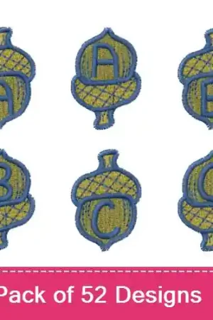 Acorn Font Embroidery design pack by Bella Mia Designs,  Embroidery Packs on EmbroideryDesigns.com Discount