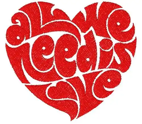 All We Need Embroidery Design Same Day Shipping