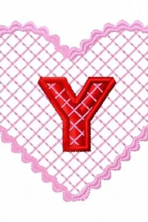Y Heart Embroidery Design Top Rated