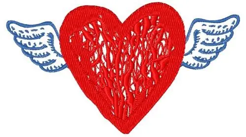 Winged Heart Embroidery Design Shop Now