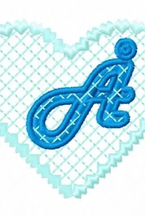 A Heart Embroidery Design Place Order
