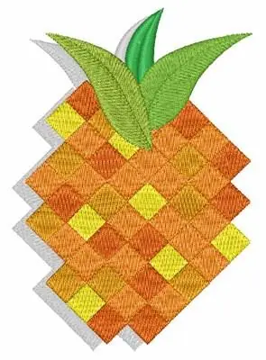 Abstract Pineapple Embroidery Design Money Back Guarantee