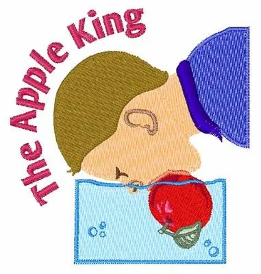 Apple King Embroidery Design Holiday Sale