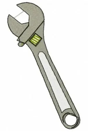 Wrench Tool Embroidery Design Buy Today