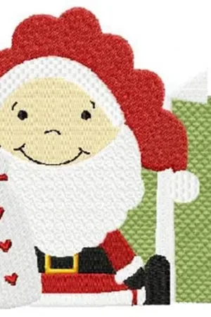 Santa and Snowman Embroidery Design Low Price