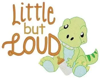 Little But Loud Embroidery Design Reduced Price