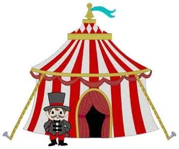 Hot Deal Circus Tent Embroidery Design