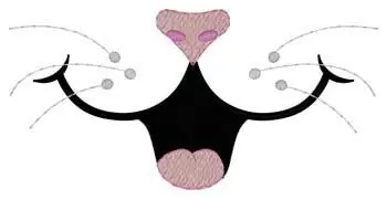Express Delivery Cat Face Embroidery Design
