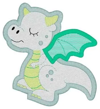 Holiday Sale Dragon Mylar Embroidery Design