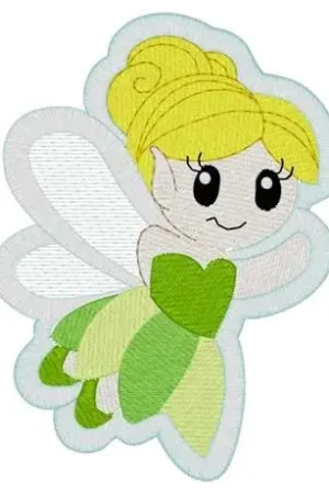 Fairy Mylar Embroidery Design Modern