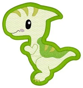 Parasaurolophus Mylar Embroidery Design Wholesale
