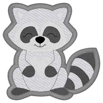 Raccoon Mylar Embroidery Design Best Seller