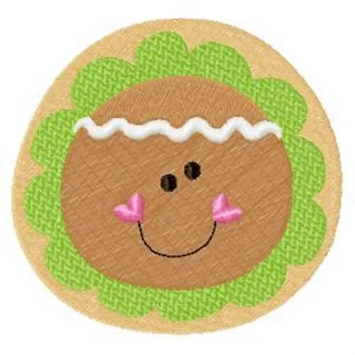 Gingerbread Christmas Cookie Embroidery Design Free Returns
