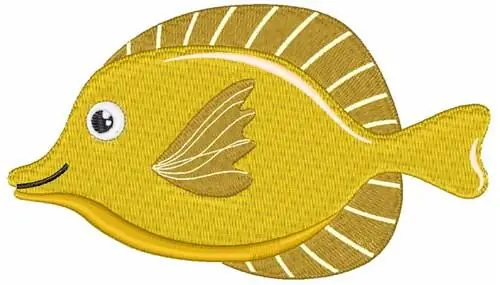 Yellow Fish Embroidery Design New Release