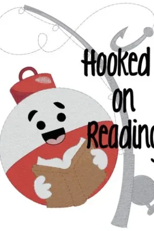 Direct From Factory Hooked On Reading Embroidery Design