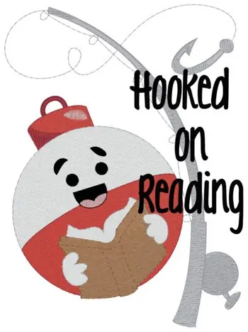 Direct From Factory Hooked On Reading Embroidery Design