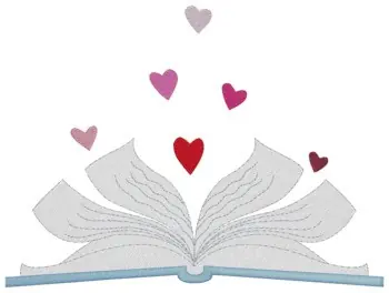 While Supplies Last Love Books Embroidery Design