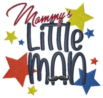Little Man Embroidery Design Same Day Shipping