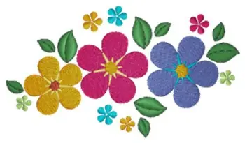 Flowers Embroidery Design Warranty Included