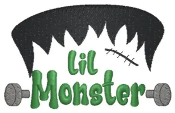 No Minimum Order Lil Monster Embroidery Design