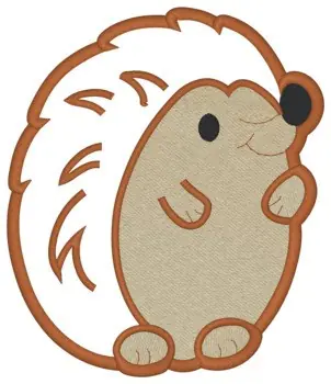 Hedgehog Applique Embroidery Design In Demand